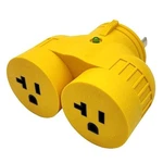 Generator Adapter L5-30p 30 Amp Twist Lock To Dual Outlet W/ Light Parkworld. Fixed Price $23.95.