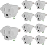 Jackyled 3 Prong To 2 Polarized Grounding 10 Pack, A-ivory White. Fixed Price $27.46.