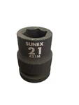 Sunex 421m 21mm 3/4" Drive 6 Point Shallow Impact Socket Metric Tools 6pt New. Fixed Price $17.94.