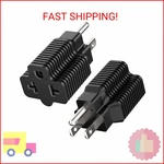 2 Pack 4-in-1 15a Household Plug To 20a Adapter, Plugrand 5-15p 5-15r/5-20r. Fixed Price $17.40.
