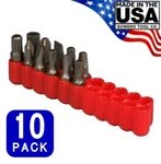 Ullman 21 Unit 1/4" Vinyl Bit Holder Organizer Case Made In Usa Bh-2 Lot Of 10. Fixed Price $36.99.