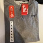 New Mens Milwaukee Hybrid Work Tee Grey 603g Sz L. Fixed Price $25.00.
