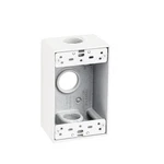 Sealproof 1-gang 3 Hole 3/4-inch Weatherproof Rectangular Horizontal Electric.... Fixed Price $14.70.