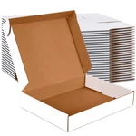 Jowlot 12x9x2 Inch Small Shipping Boxes Set Of 25, White Corrugated Cardboard.... Fixed Price $35.24.