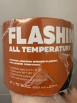 Typar Self Adhering All Temperature Maximum Window Flashing 4" X 75' Roll. Fixed Price $22.99.