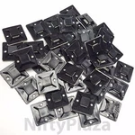 Niftyplaza 100 Pack Cable Tie Mounts Self Adhesive Clips Base (25mm X 25mm). Fixed Price $9.49.