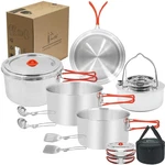 8.7"x8.7"x5" Large Capacity Compact 11 Pcs 4 To 8 People Stainless Steel Camp.... Fixed Price $108.97.