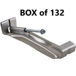 Spectra Hidden Gutter Hanger Brackets W/screws Aluminum 5" K Style, (box 132). Fixed Price $190.00.
