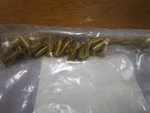 #12-24 X 3/4" Slotted Drive Flat Head Brass Machine Screw Qty 25. Fixed Price $20.00.