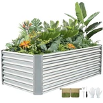 G Good Gain 6x3x2 Ft Galvanized Raised Garden Bed Kit, Large Metal Planter Box. Fixed Price $77.93.