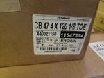 Johnsonite Tarkett Cb 47 4 X 120 1/8 Toe Vinyl Wall Base Brown. Fixed Price $85.99.
