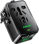 Universal Travel Adapter, 30w Gan Fast Charging International Power Adapter Worl. Fixed Price $54.99.