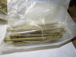 #10-24 X 3" Slotted Drive Round Head Brass Machine Screw Qty 25. Fixed Price $12.00.