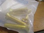3/8"-16 X 2" Brass Slotted Flat Head Machine Screw Qty 5. Fixed Price $15.00.