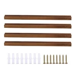Diiccyo 4 Pack Sports Card Display Shelf For Wall, Wood Playing Holder Sta. Fixed Price $17.40.
