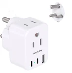 Hanycony South Africa Travel Plug Adapter, Type M Power Adapter Small, White. Fixed Price $18.87.