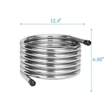 Vigorous Wort Chiller, 1" X 20 Ft Food Grade 304 Stainless Steel Coil, Water. Fixed Price $194.33.