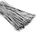 Metal Zip Ties (100pcs 11.8 Inch), 304 Stainless Steel, Heavy Duty Self-locking. Fixed Price $14.70.