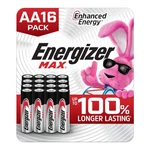Energizer Max Aa Batteries (16 Pack), Double A Alkaline. Fixed Price $13.43.