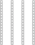 Gbgs 4 Pcs 16" Flat Straight Brace Brackets,stainless Steel Slotted Slightly Adj. Fixed Price $32.26.