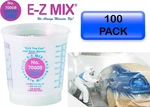 100 Pack Ez Mix 70008 Disposable Painting Mixing Cups 1/2 Pint New Free Shipping. Fixed Price $65.80.