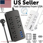 Us Power Strip Surge Protector 8 Ac Outlets 3 Usb Ports + Type C Port 4 Ft Cable. Fixed Price $13.89.