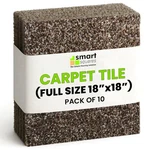 Smart Squares In A Snap Premium Plush Carpet Tiles, Made Usa 18x18 Peel .... Fixed Price $100.21.