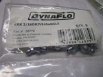 Dynaflo 3/16"- 45 Steel Yellow Zinc Drive Grease Fitting With Ball Check Qty 5. Fixed Price $10.00.