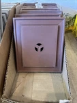 Lot Of 6 New Mid-america Vinyl Mahogany Scallop Mount Blocks M00030101001. Fixed Price $47.99.