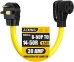 Acking Nema 6-50p To 14-50r Adapter, 50 Amp 3 Prong Welder Plug 4 Prong.... Fixed Price $35.05.