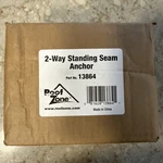 Roof Zone 2-way Standing Seam Anchor Clamp Tie Down Part No.. Fixed Price $72.21.