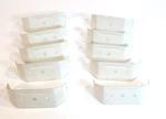(10 Pack) Spectra Metals 2 In. X 3 White Aluminum Downspout Clip 3dpcliprtw. Fixed Price $20.53.