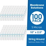 25/50/100 Pack 5 Micron 10"x2.5" String Wound Whole House Sediment Water Filter. Fixed Price $60.93.