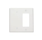 Leviton 2-gang 1-blank 1-decora/gfci Combination, Midway Size, Thermoset, 806.... Fixed Price $12.47.