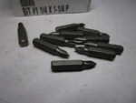 #1 Phillips 1/4" Hex 1-1/4"oal Extra Hard Insert Bit Qty 10. Fixed Price $12.00.