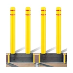 Pangda 4 Pcs Flat Top Bollard Covers Yellow And Red Post Sleeve For H.... Fixed Price $191.60.