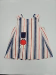 Vintage Red, White & Blue Striped Girls Sundress Size 2t Solider Grace Brand. Fixed Price $13.53.