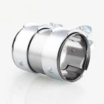 2.5" Exhaust Clamp Pipe Size 65mm X 95mm For Id Tube Joint Bolts Band Fl.... Fixed Price $40.51.