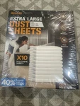 Extra Large Dust Sheets, Reusable Or Painting Drop Cloths. 10 Sets X 12. Fixed Price $10.00.