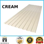 Polycarbonate Roof Panel Corrugated 26 In. X 6 Ft., Cream , Rot Resistant. Fixed Price $27.99.