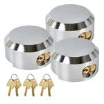 3 Pack Trailer Door Locks Keyed Alike Heavy Duty Hockey Puck Reinforced.... Fixed Price $76.10.