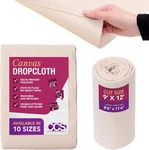 Ccs Canvas Drop Cloth For Painting All Purpose Cotton Duck Tarp Curt. Fixed Price $41.67.