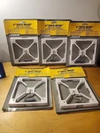 6 " Quick Mount Porch Post Fasteners White Lot Of 5. Fixed Price $22.00.