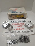 Lot Of 24 Unistrut Units P2034-ss Pipe Clamp For 1-1/2" Tubing P2034 Ss. Fixed Price $79.16.
