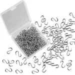 Febsnow 250pcs 0.55 Inch Ornament Mini S Hooks Latch Connectors 14 Mm, Silver. Fixed Price $14.52.