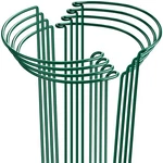 Higift 8 Pack Plant Support Stakes, Half Round Metal 10"w X15.8"h, Dark Green. Fixed Price $28.41.