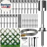 Wire Trellis For Climbing Plants Outdoor, 20-set Wall Kit With 1/8i. Fixed Price $113.43.