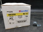 Minerallac Med50 Medium Duty One Hole Rigid/imc Conduit Strap - Box Of 100. Fixed Price $50.00.