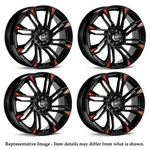Enkei 448-770-0242bk Set Of 4 Matte Black Gw8 17x7 Rims 5x100 / 5x114.3 +42mm. Fixed Price $1038.21.
