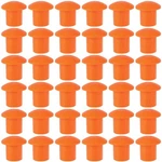 Zoenhou 60 Pcs Rebar Caps, Plastic Mushroom Safety Caps Tube Screw On Reba. Fixed Price $30.66.